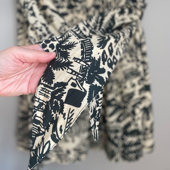 ❤️SOLD Corey Lynn Carter Anthropologie Tropical Vacation Painterly Cotton Skirt - Picture 7 of 15